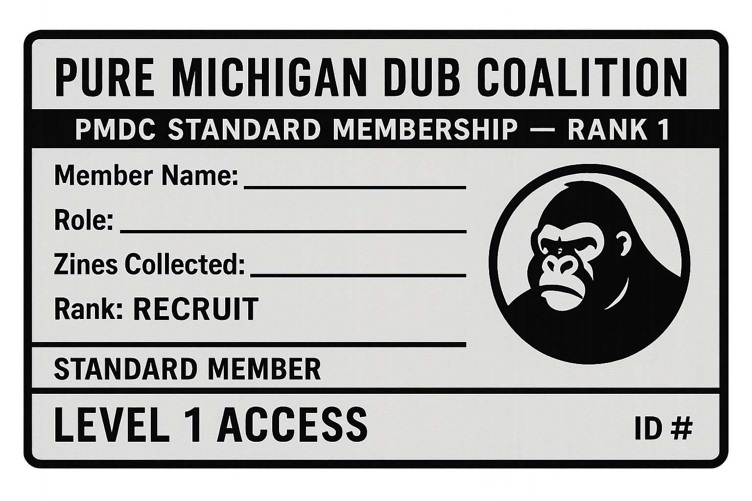 Standard Member Card